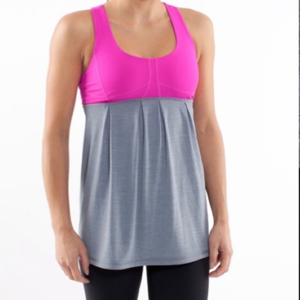 Lululemon Run: Your Heart Out Tank
Paris Pink / Heathered Blurred Grey Size 6